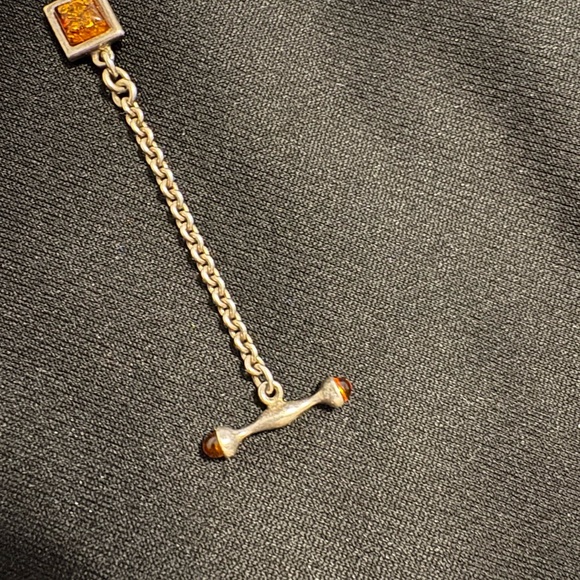 Vintage Sterling Silver 925 Baltic Amber
Women Bracelet -9" - Picture 13 of 13